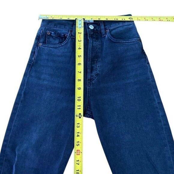 Agolde Jeans 24 Distressed High Waist Organic Cotton High Rise Button Closure - Picture 10 of 10